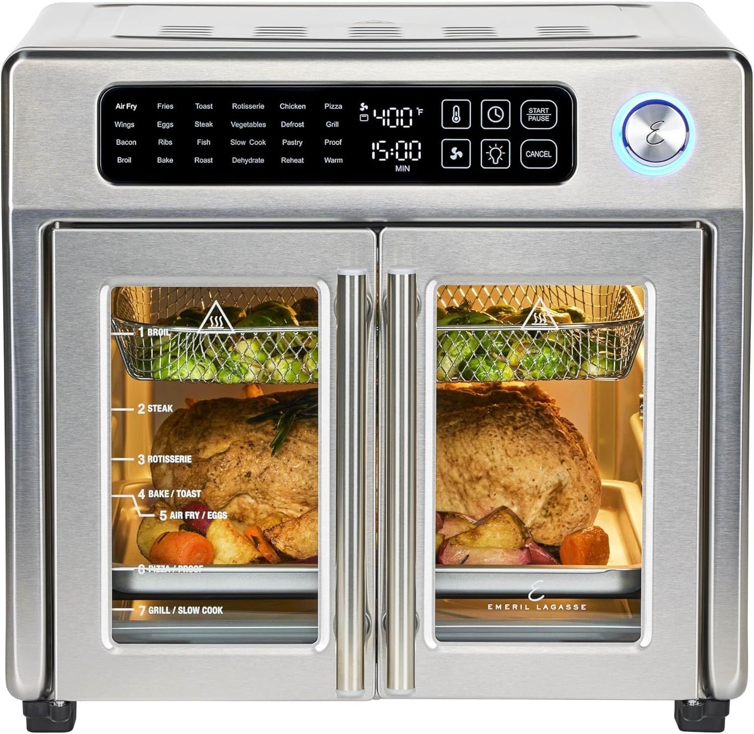emeril lagasse extra large french door air fryer review